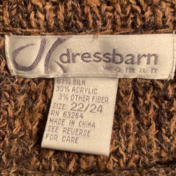 Dress Barn Woman 22/24W Fold Over Neck Sweater - Picture 6 of 7
